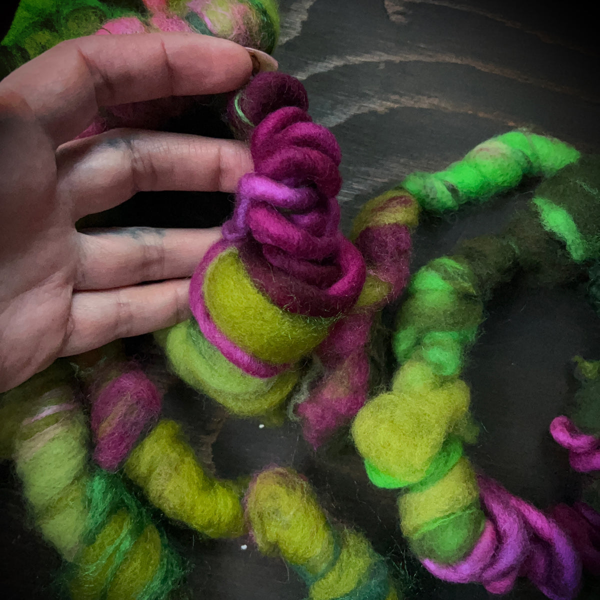 Giant art yarn for weaving 3 yards