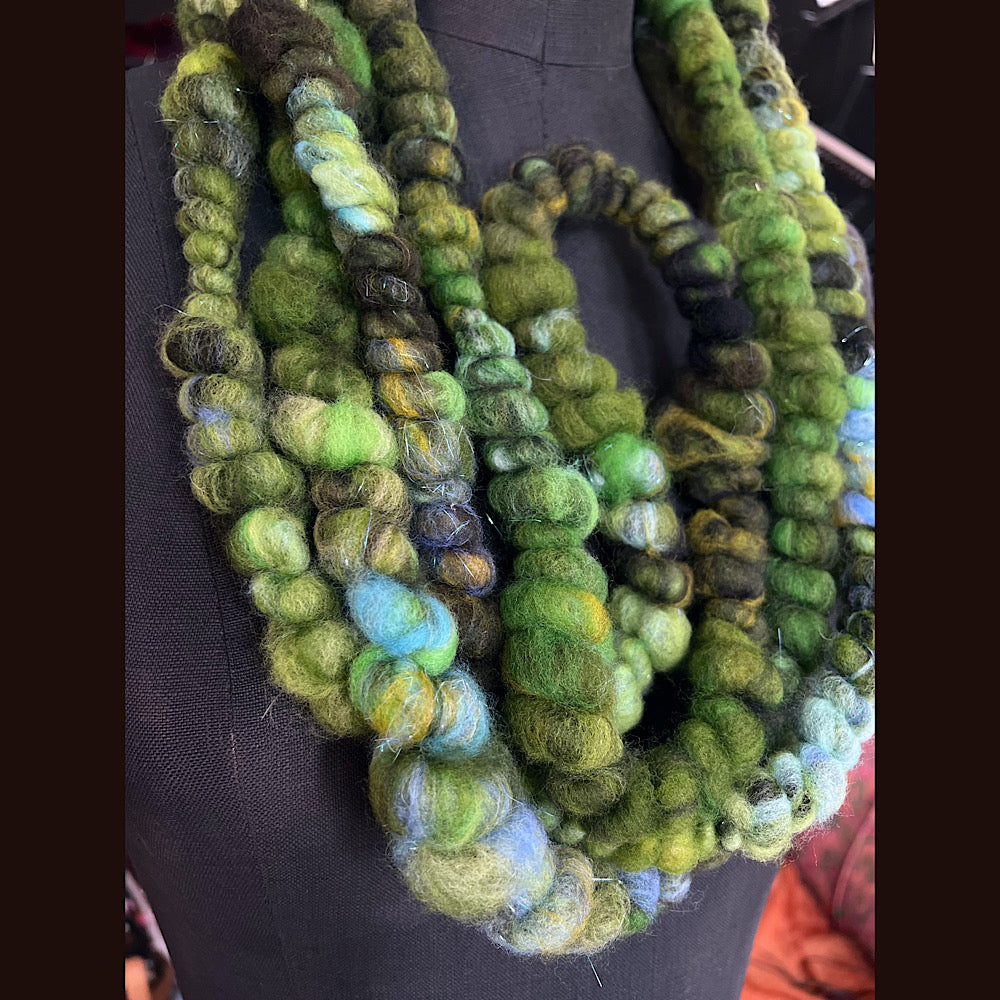 Super coiled Art yarn for weaving 3.2 yards