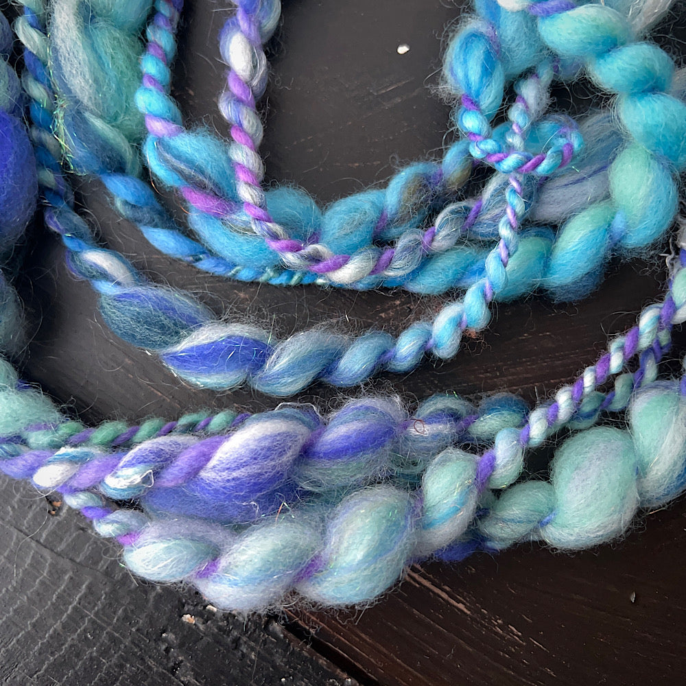 Thick and thin art yarn for weavers 5.4 yards