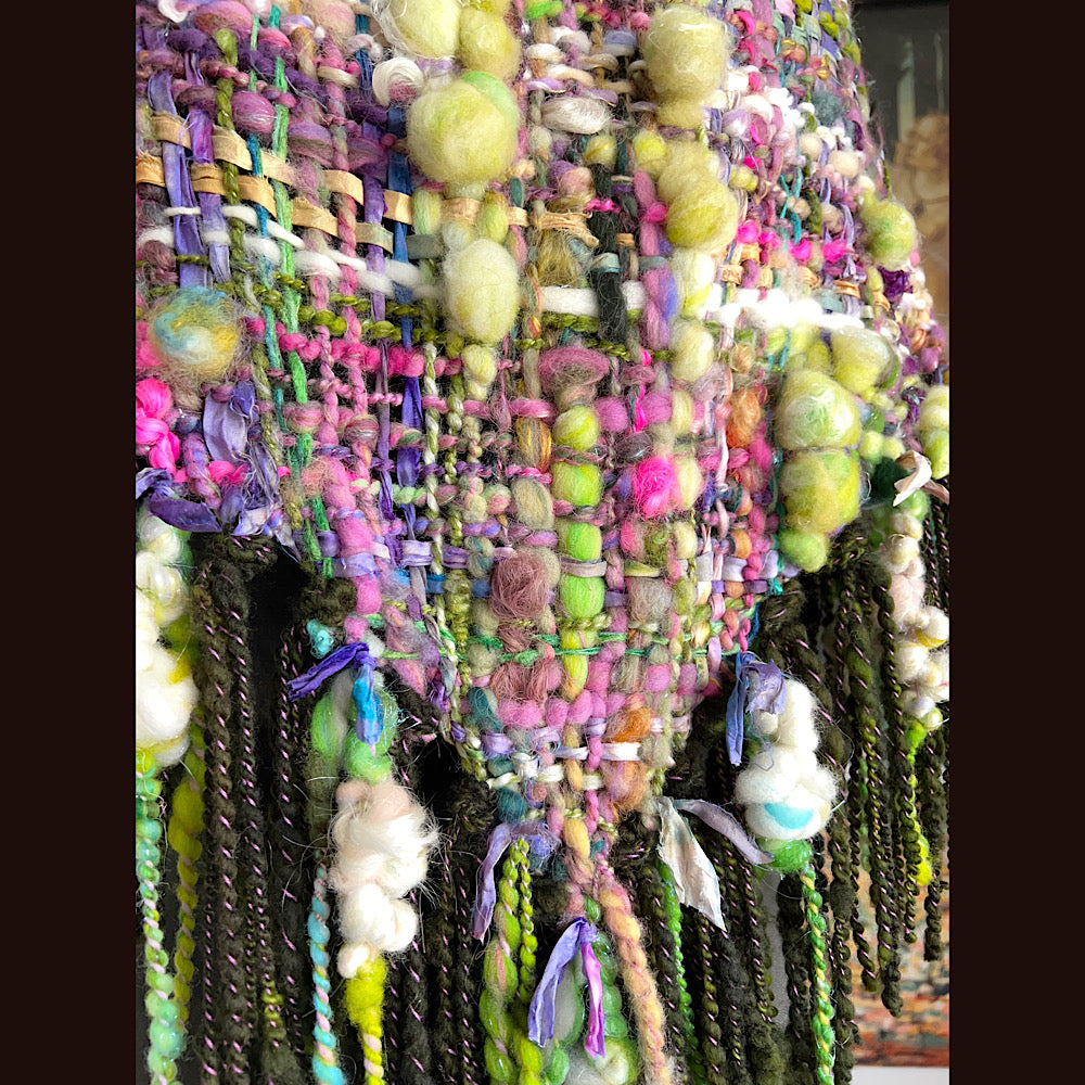 Fleur de mer (Sea Flower) / Woven Shawl / 54” X 30”