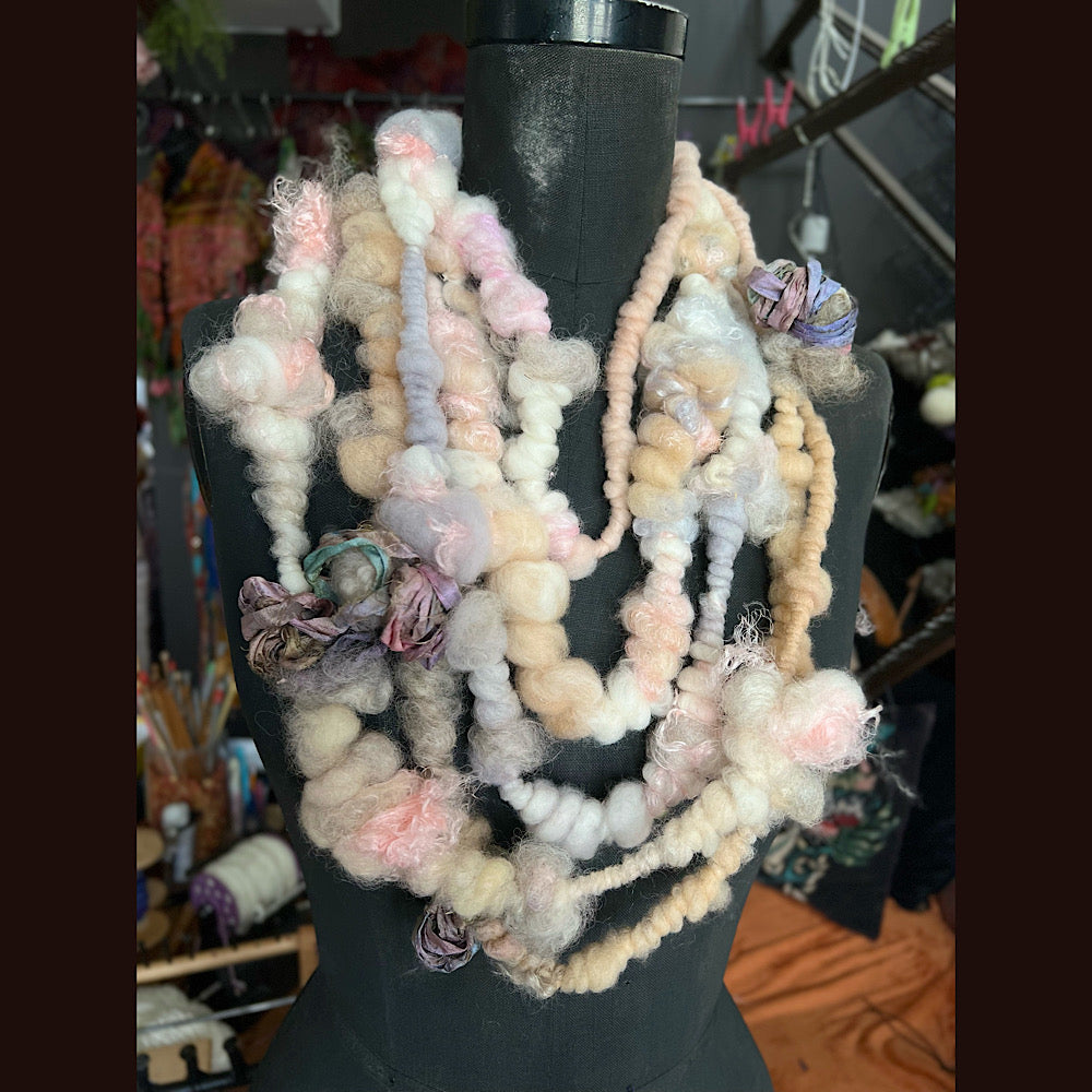 Jumbo art yarn for weavers