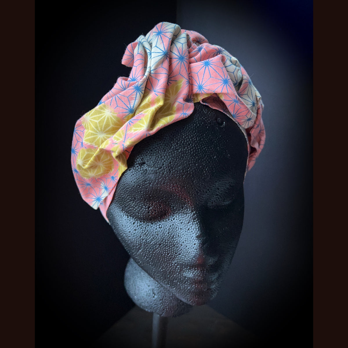 Recycled kimono headband size 23”