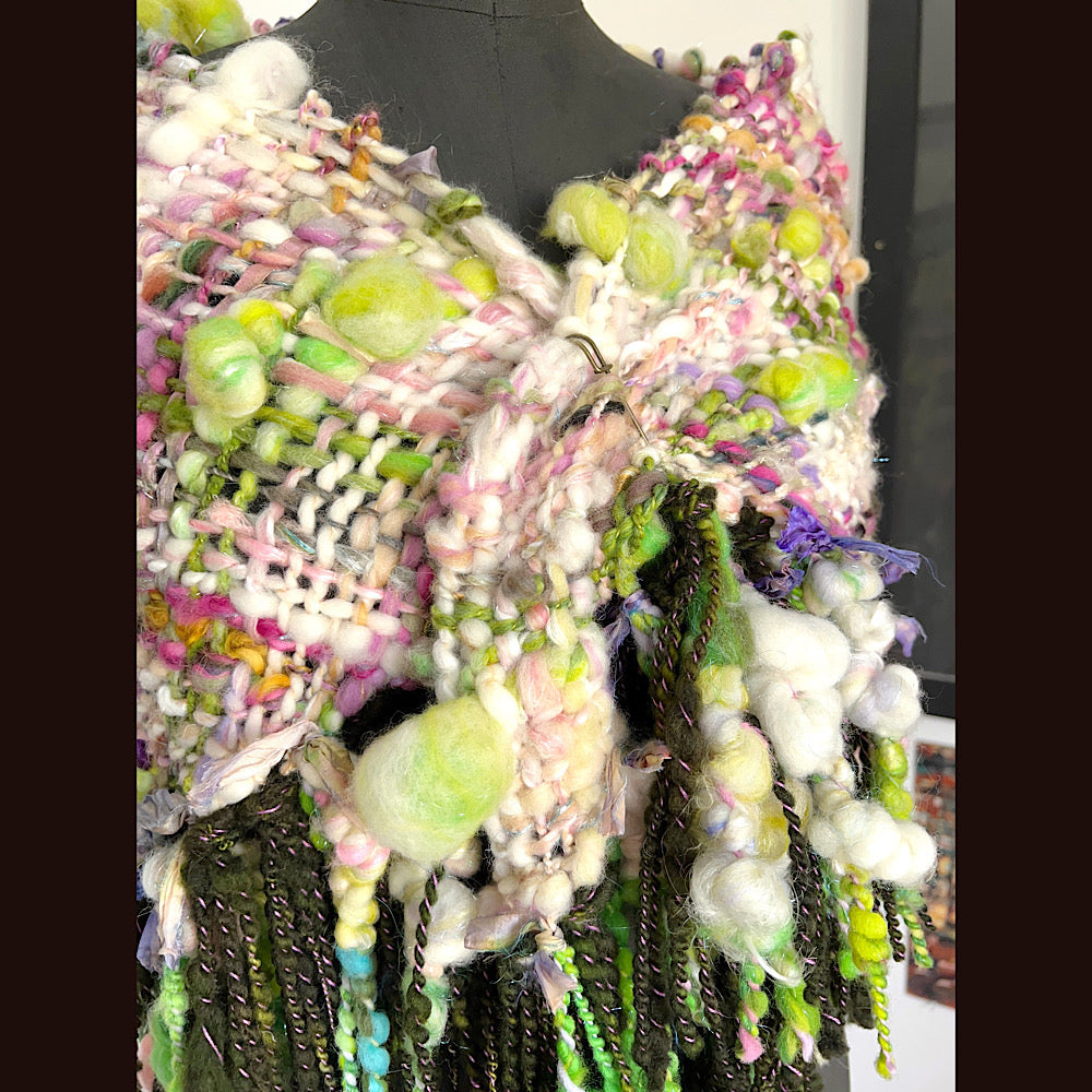 Fleur de mer (Sea Flower) / Woven Shawl / 54” X 30”