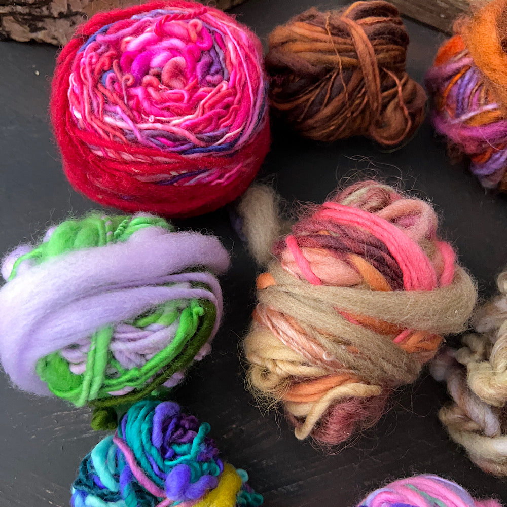 Lot of hand spun for crochet or embroidery 5.6 OZ