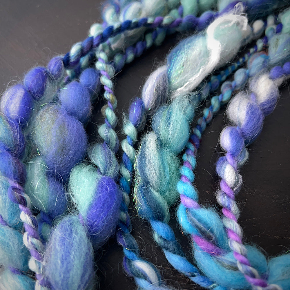 Thick and thin art yarn for weavers 5.4 yards