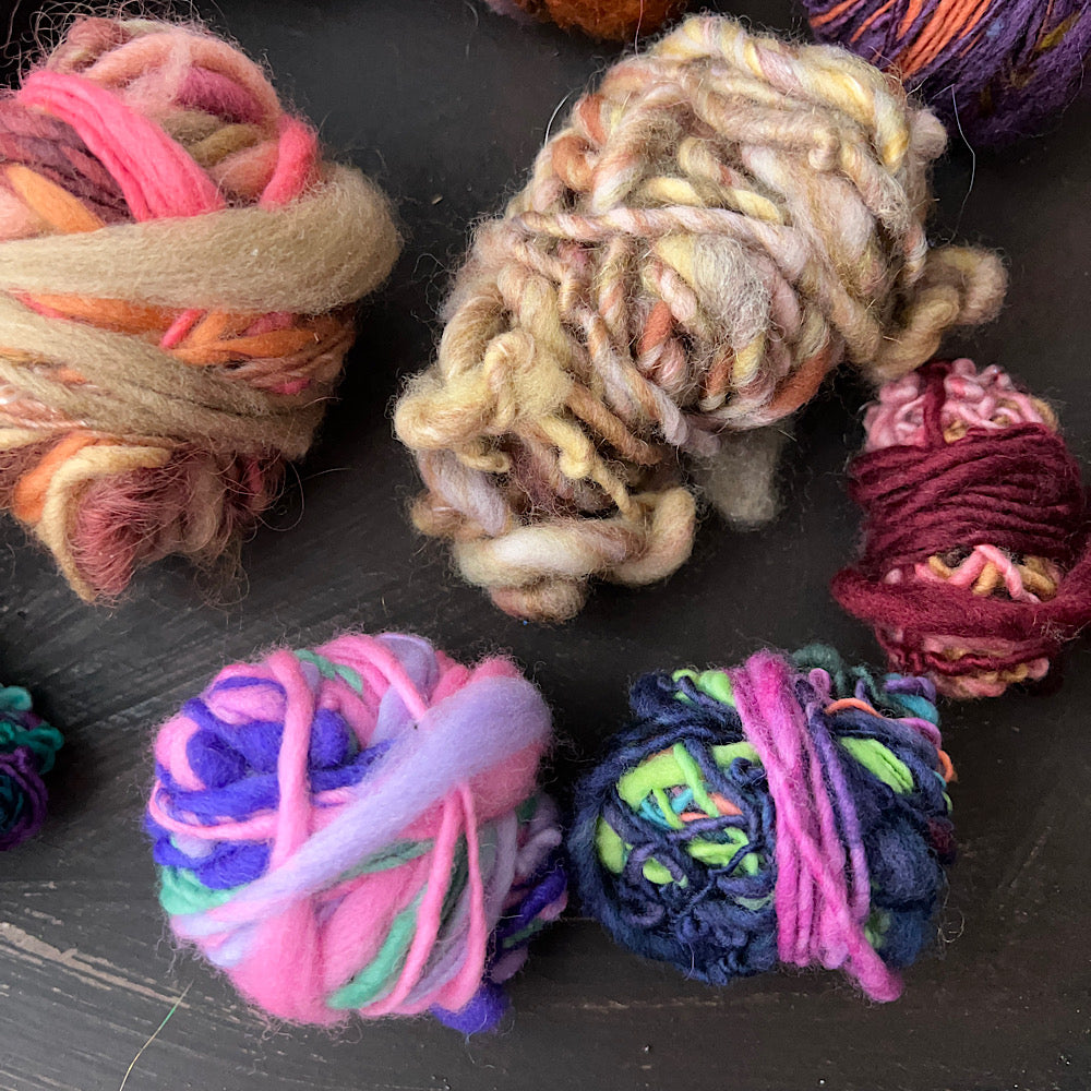 Lot of hand spun for crochet or embroidery 5.6 OZ