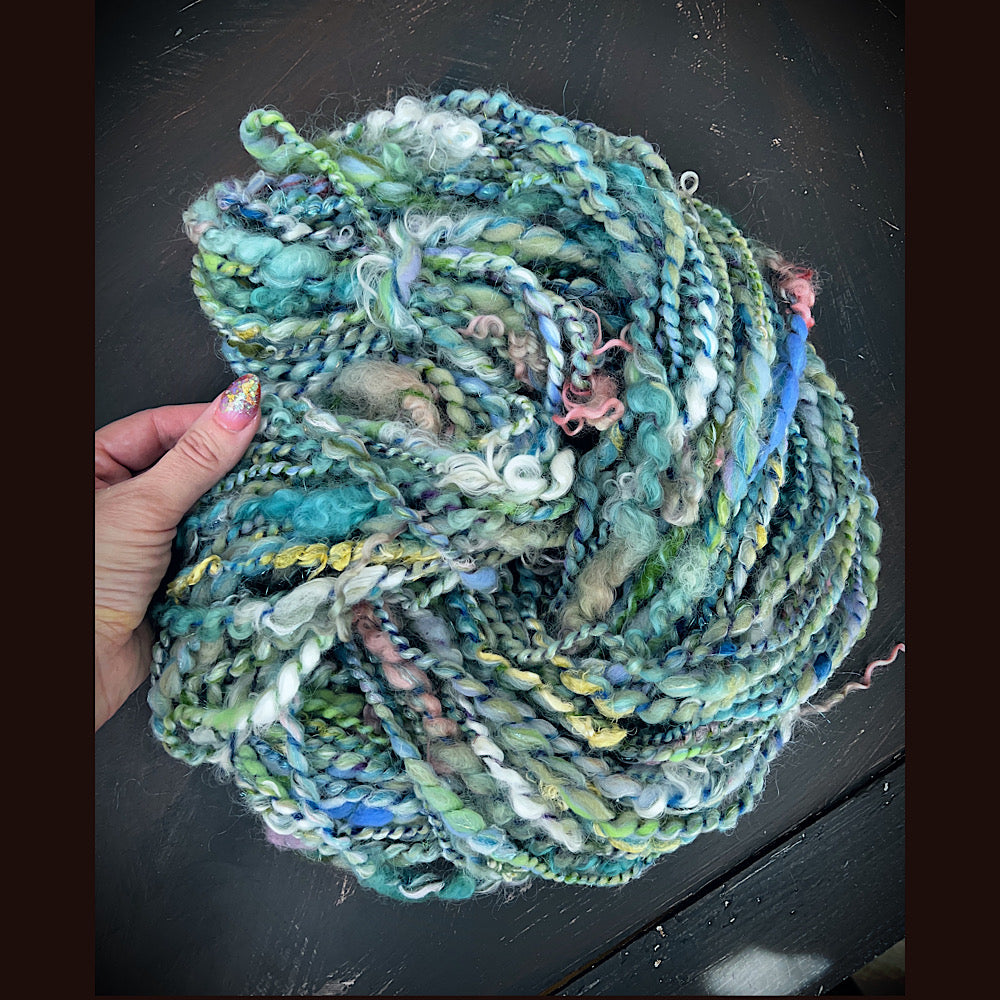 Art yarn for weaving and knitting 3.3 oz