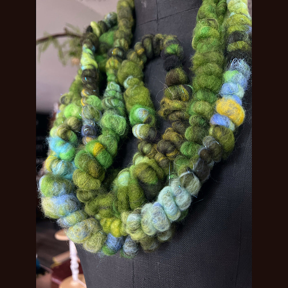 Super coiled Art yarn for weaving 3.2 yards