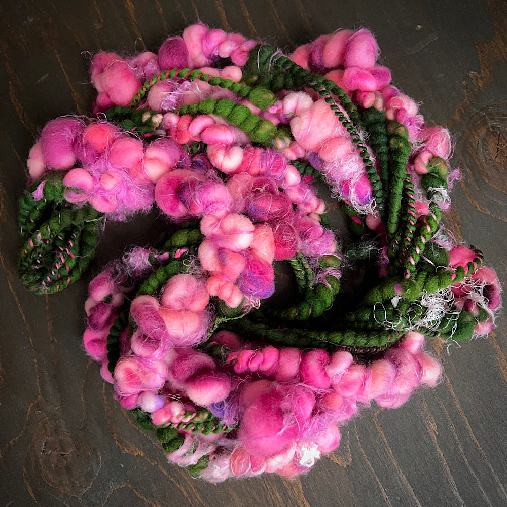 Art yarn for weaving