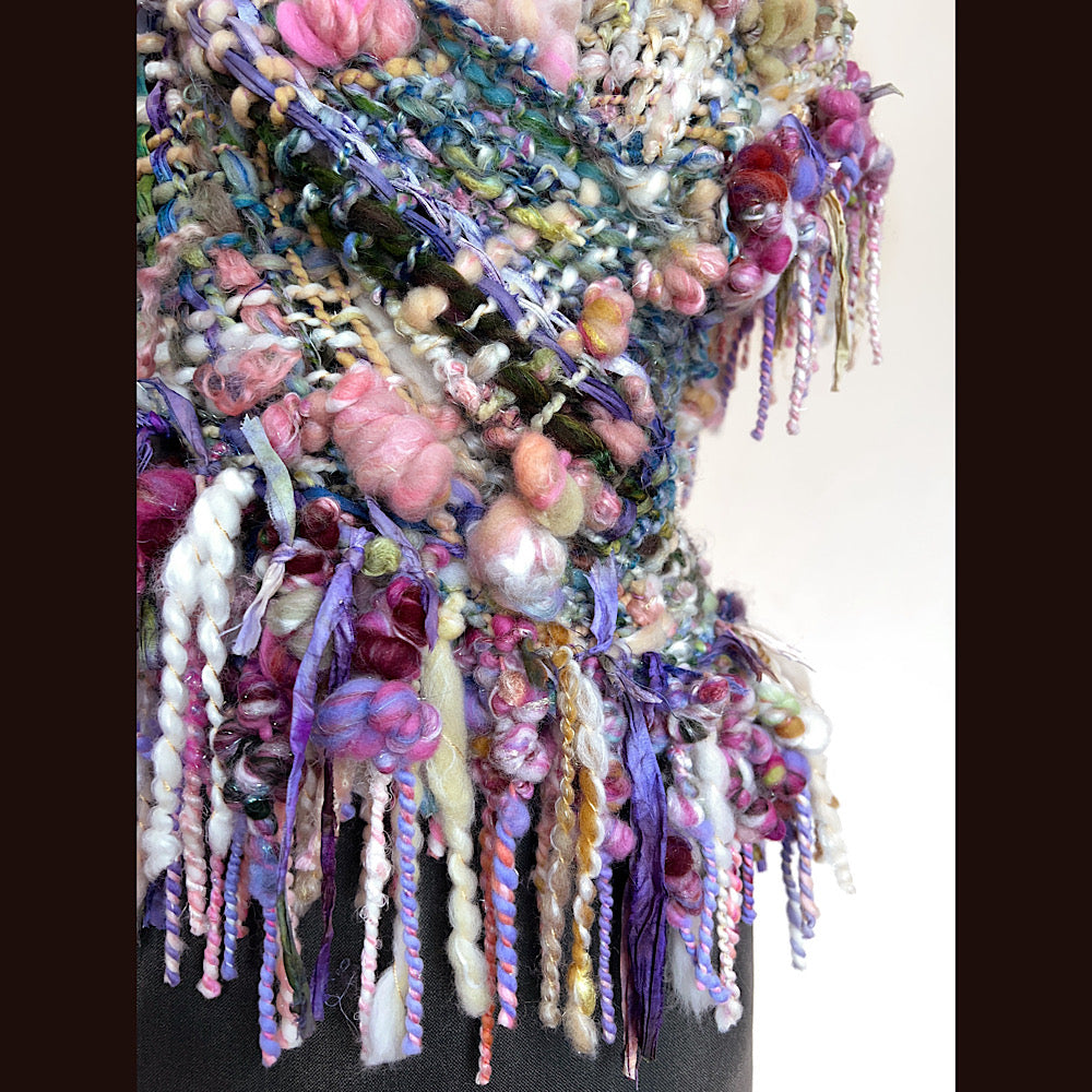 View from the shore / Woven Shawl / 82” X 35”