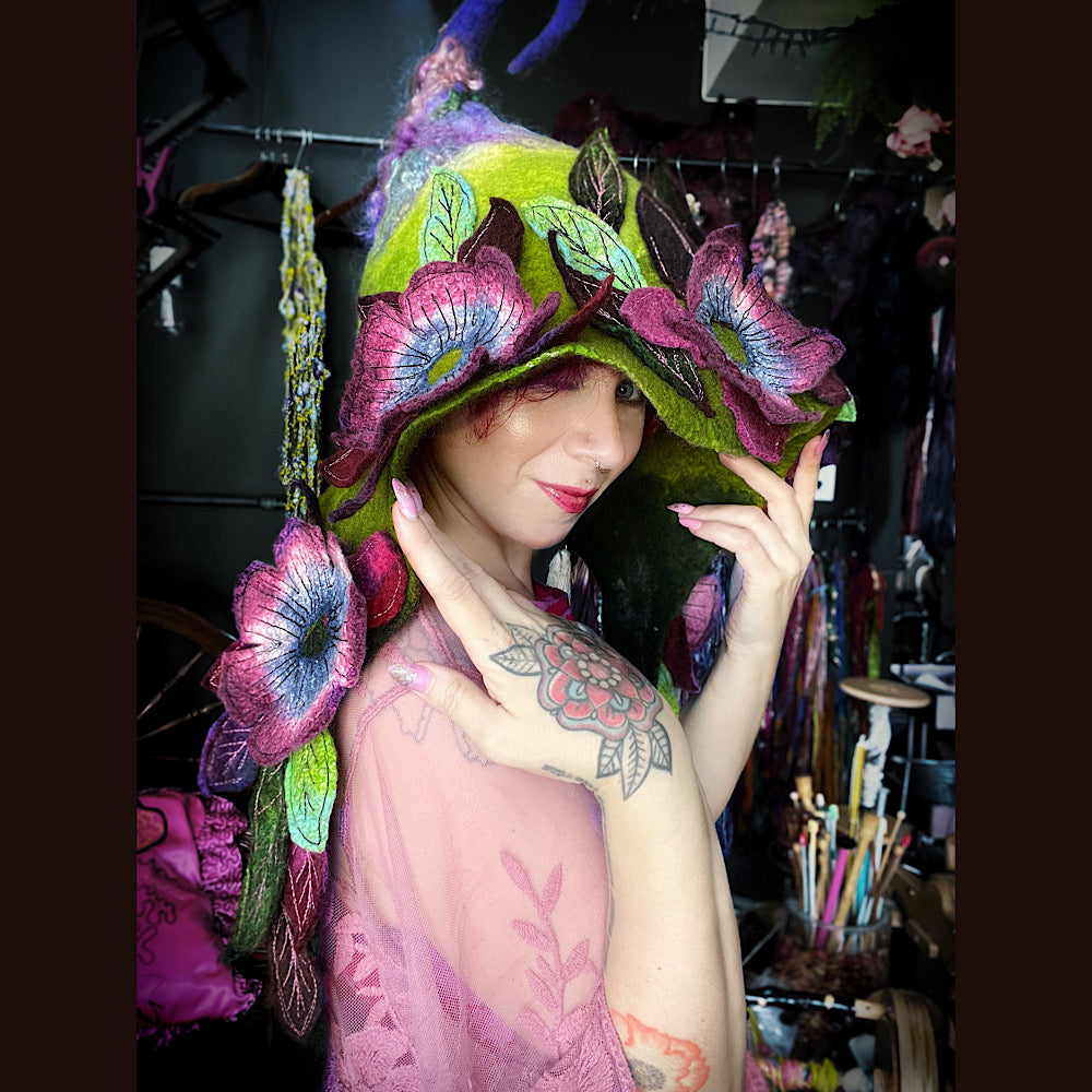 Fairy felted Hood