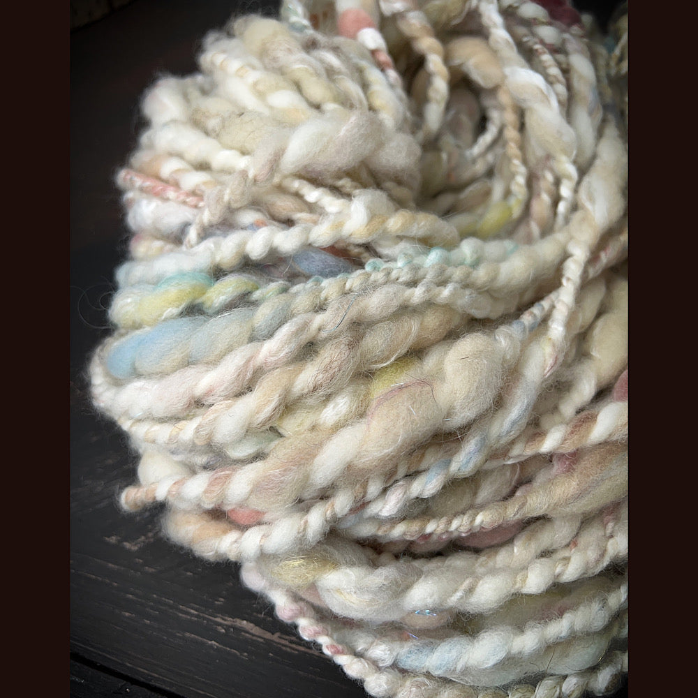 Large skein/ Art yarn for weaving and knitting 5.8 oz