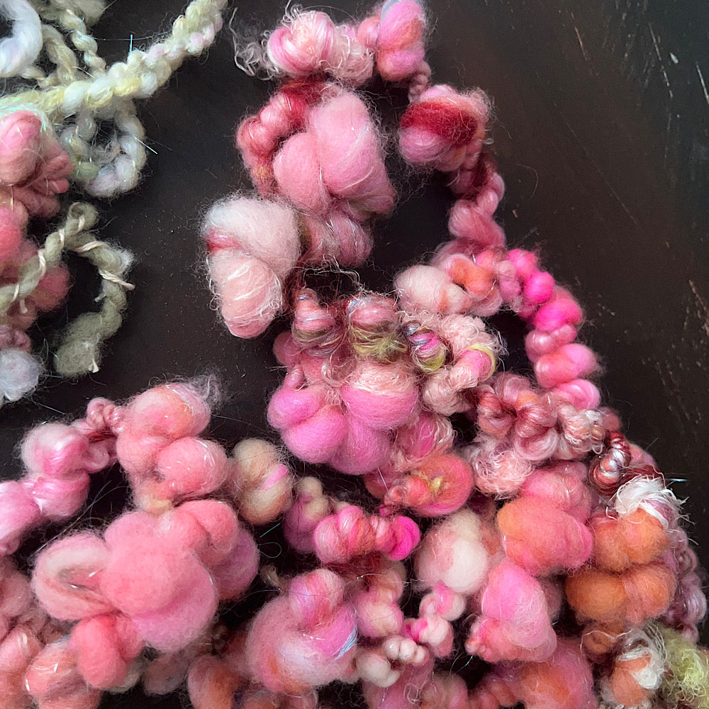 Assortment of art yarns for weaving and crafting