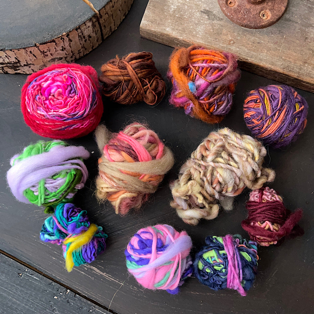 Lot of hand spun for crochet or embroidery 5.6 OZ