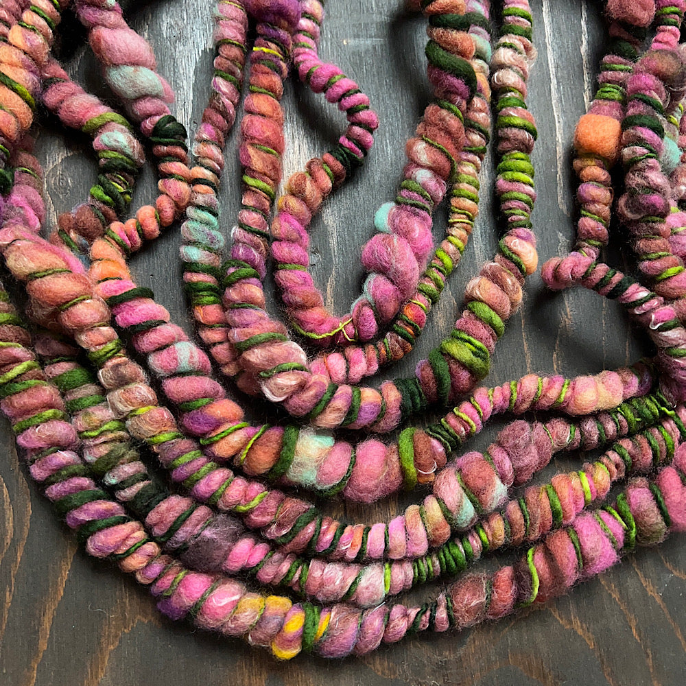 Woodland art yarn set for weaving