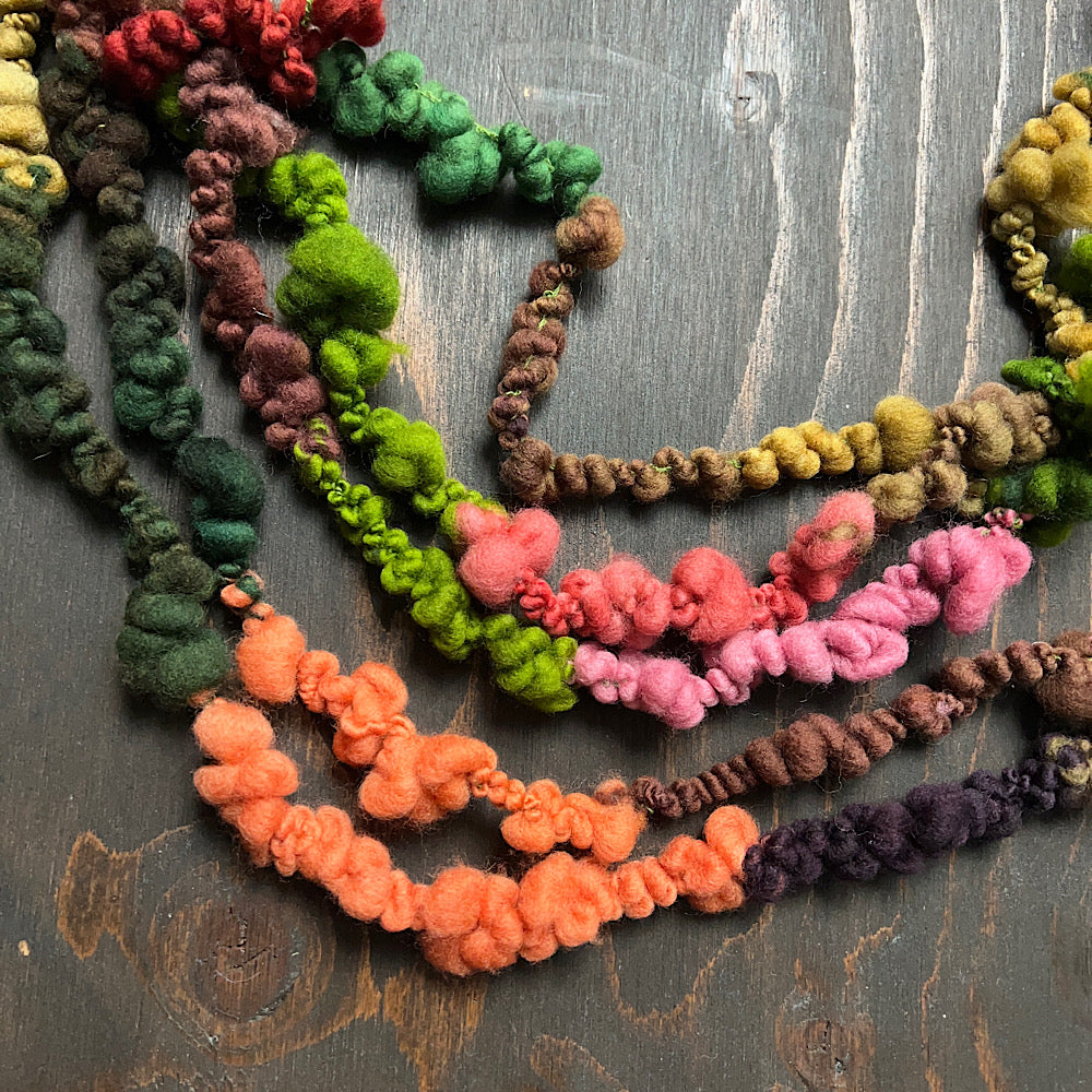 Woodland art yarn set for weaving