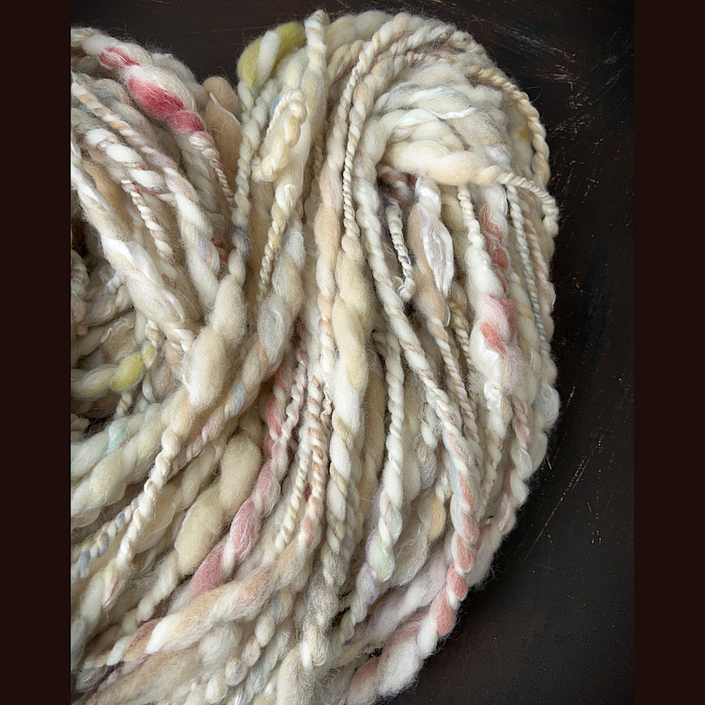 Large skein/ Art yarn for weaving and knitting 5.8 oz