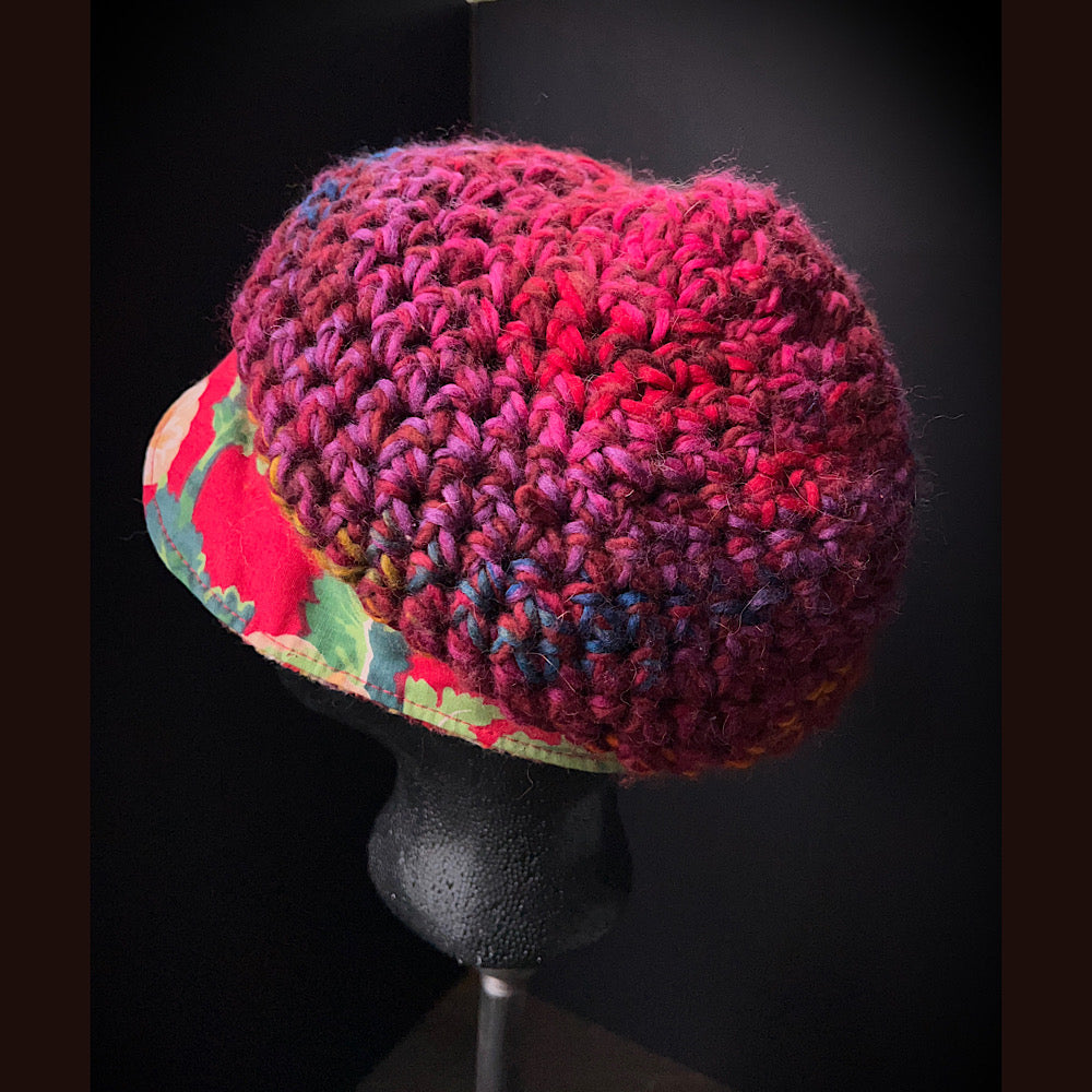 Reversible newsboy cap size 23”