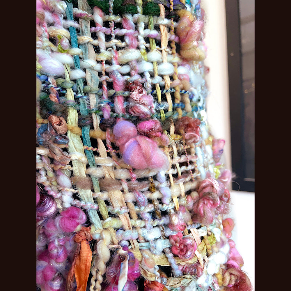 View from the shore / Woven Shawl / 82” X 35”