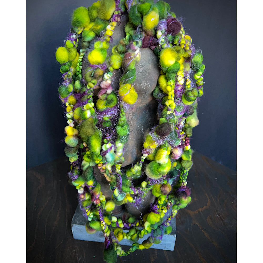 Art yarn for weaving