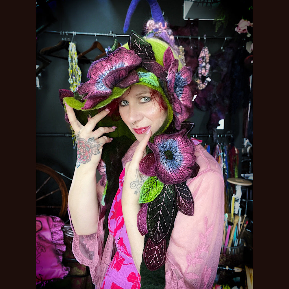 Fairy felted Hood