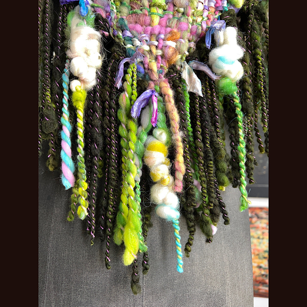 Fleur de mer (Sea Flower) / Woven Shawl / 54” X 30”