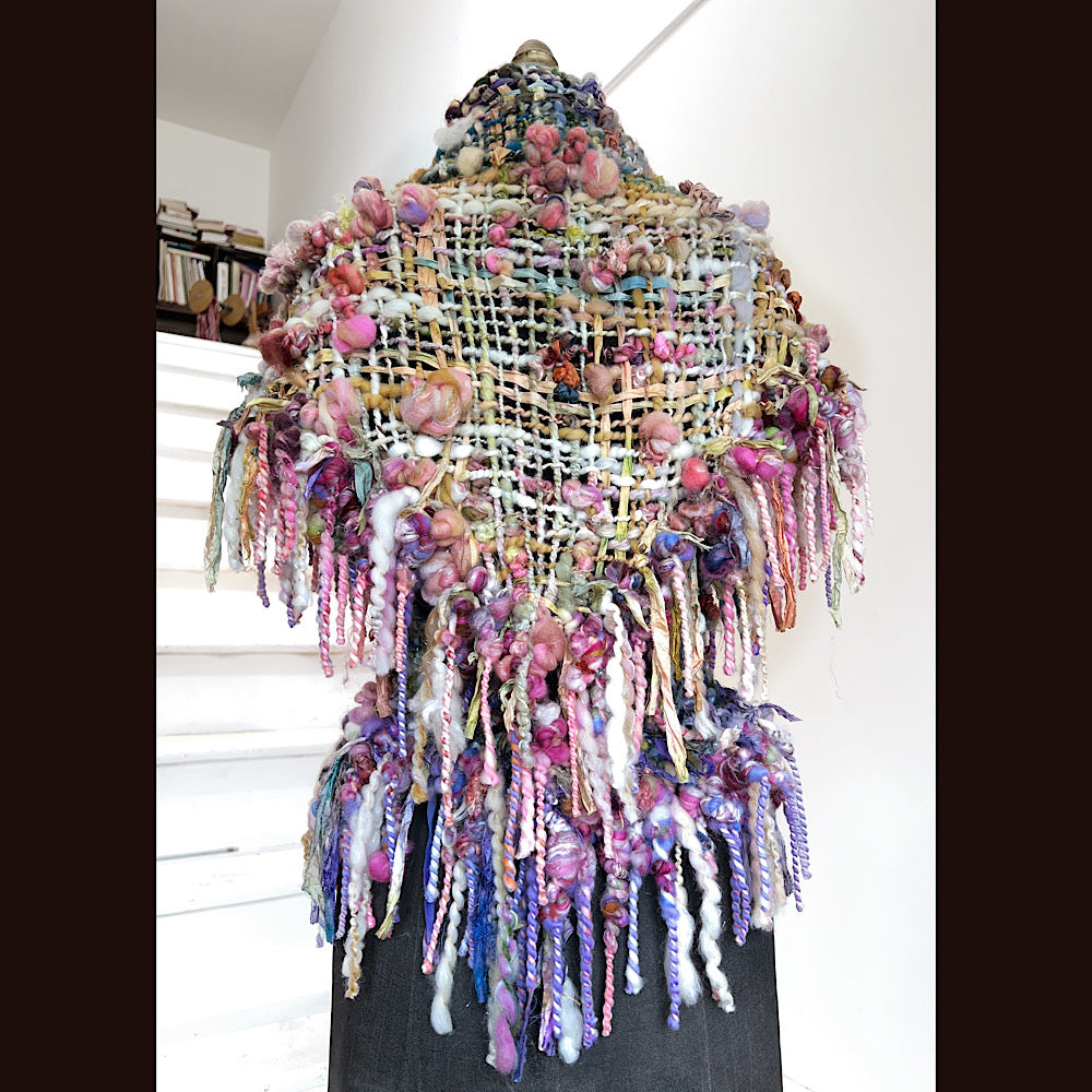 View from the shore / Woven Shawl / 82” X 35”