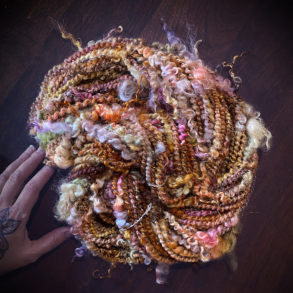 Golden Autumn Luxe art yarn