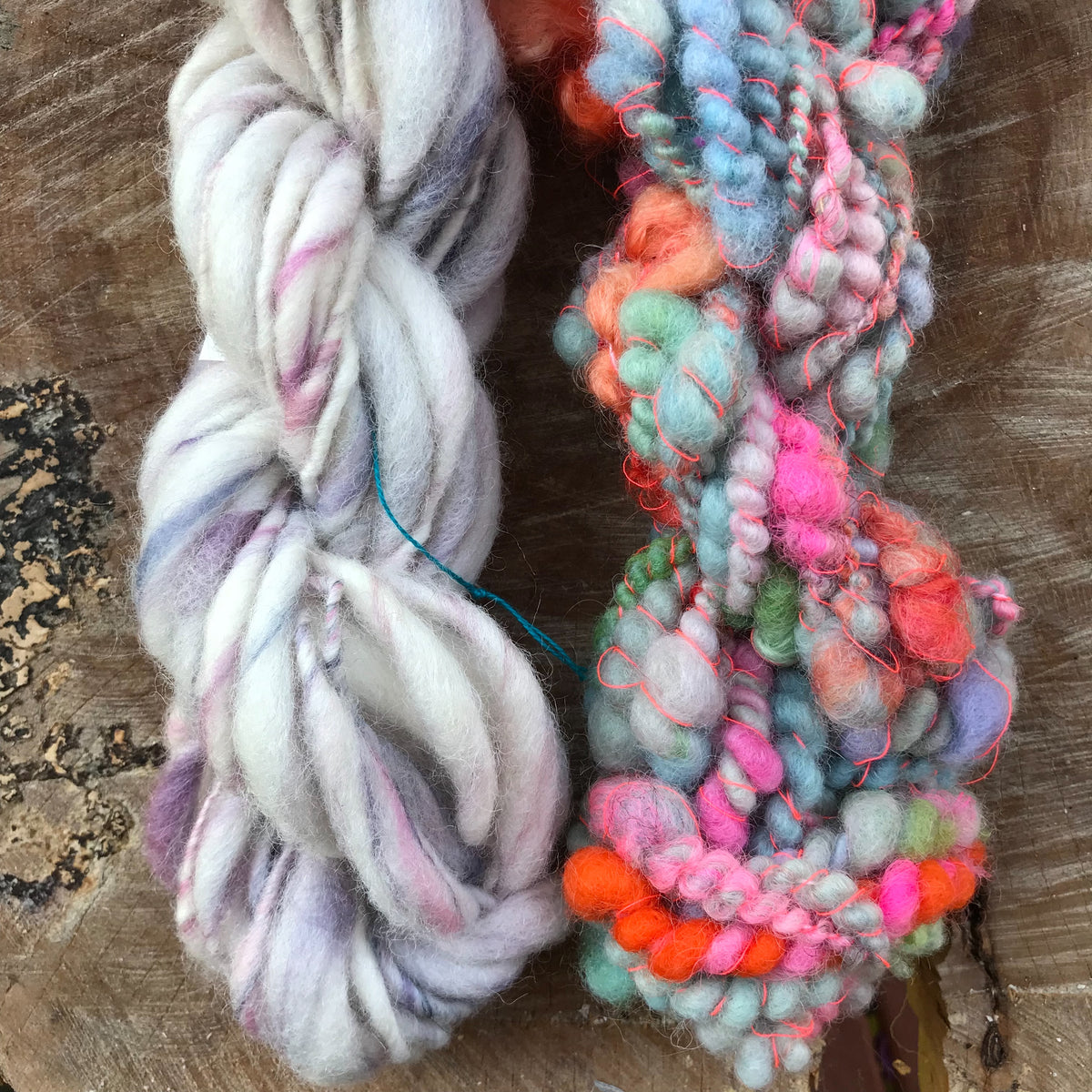 Lavender hand spun yarn duo 90 grams - Mynoush