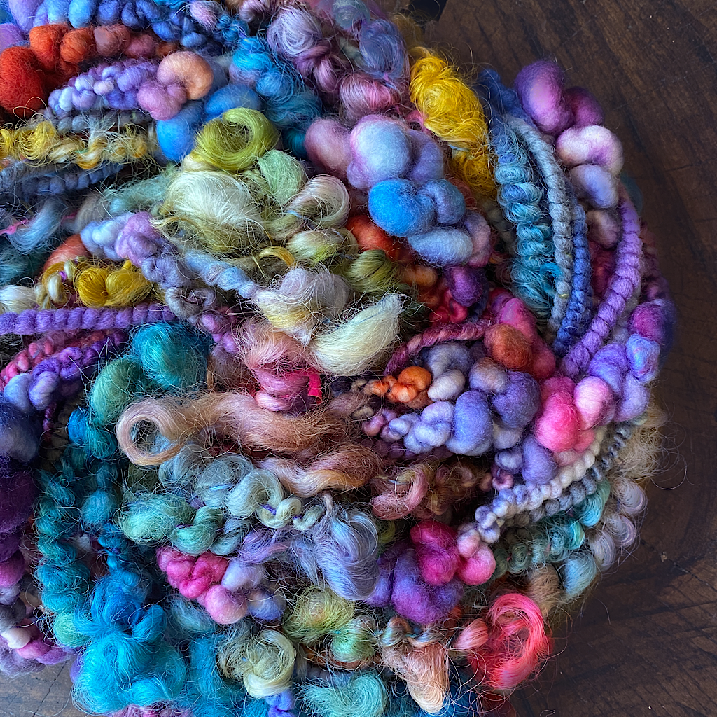 Blue sunset art yarn