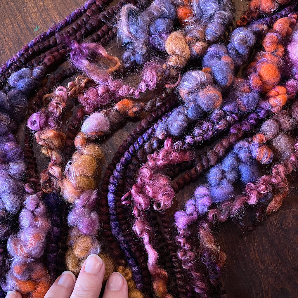 Spooky Aubergine Art yarn