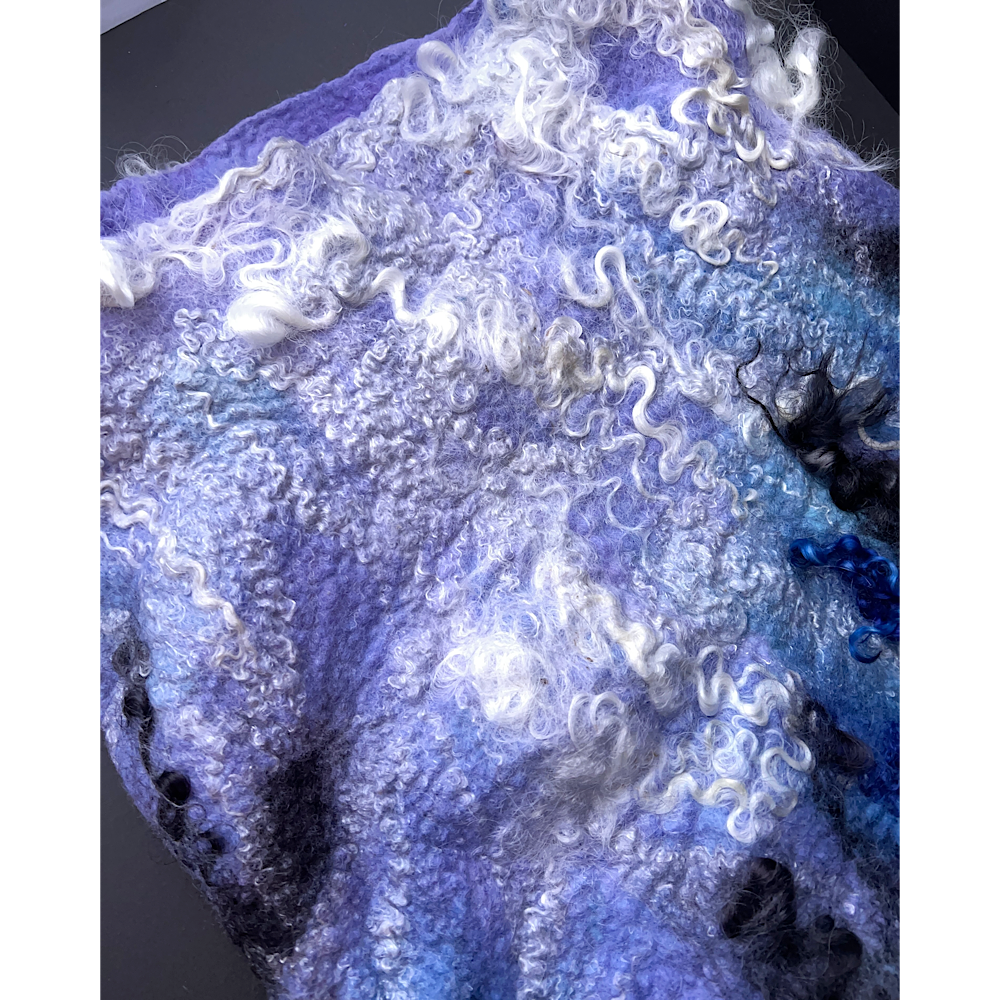 Felted snood cowl balaclava