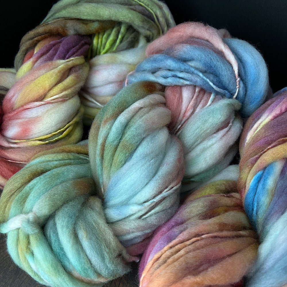 Fluffy yarn set of 3 skeins