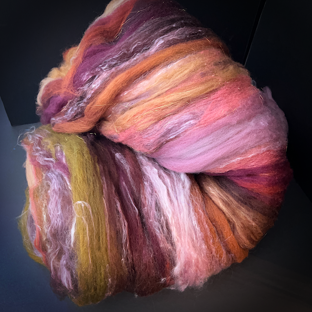 Batt for spinning yarn