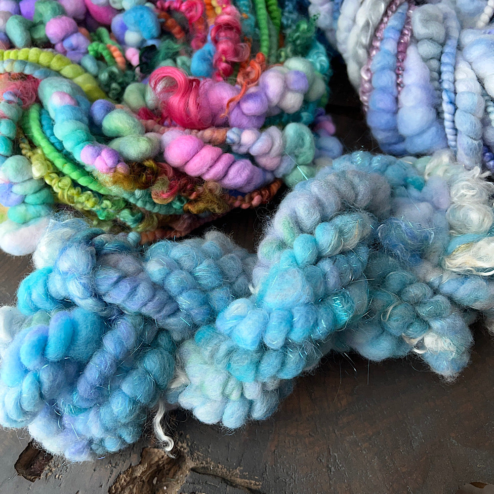 Sweet blues - set of jumbo art yarn