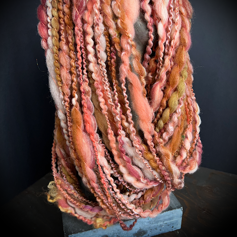 Hand spun knitting art yarn
