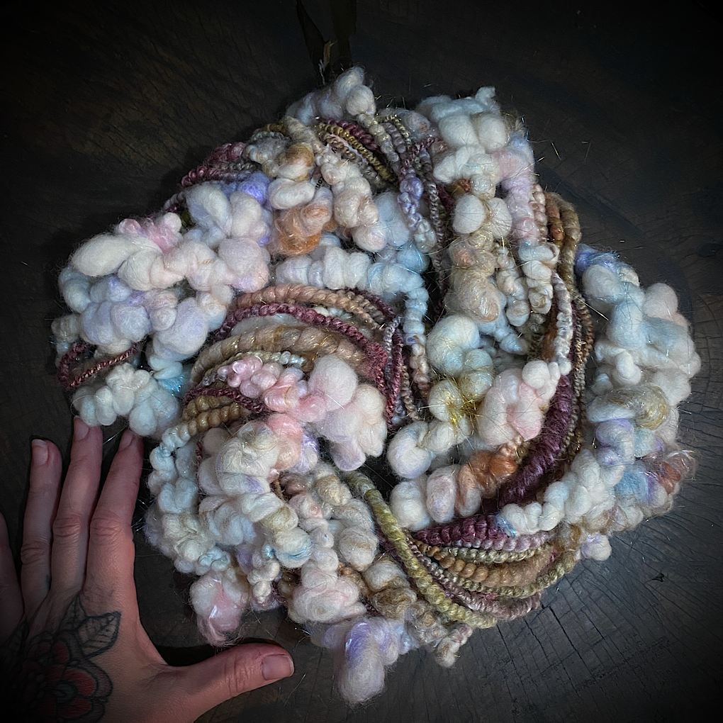 Golden Snow  art yarn