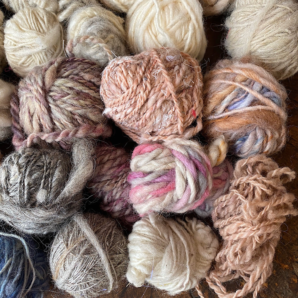Clearance of hand spun yarns