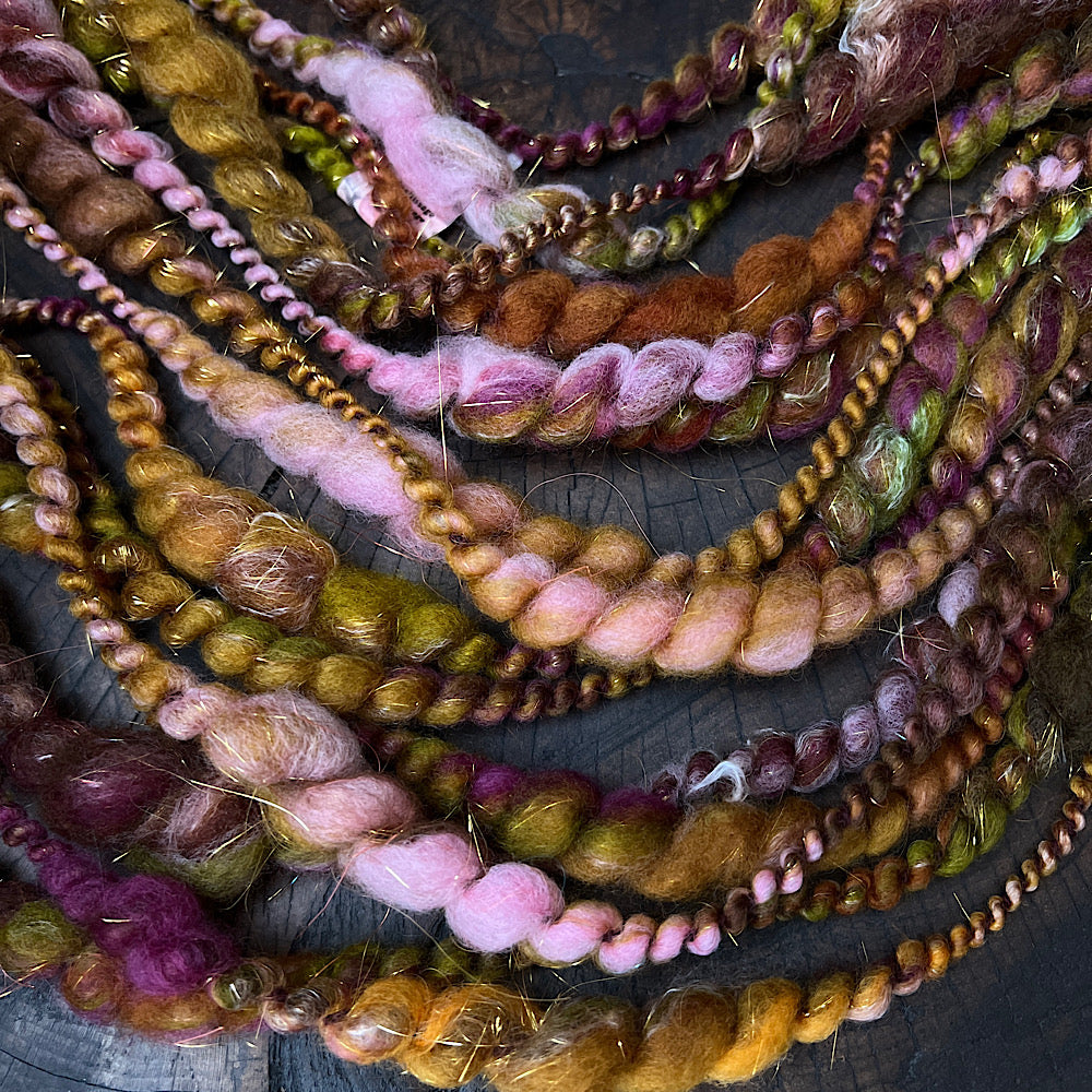 Golden petals fluffy spiral