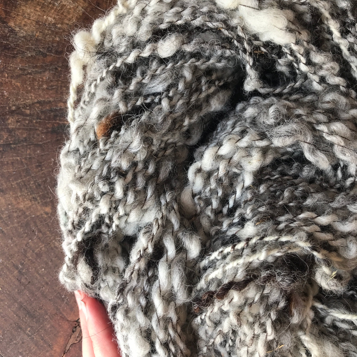Grey spiral yarn 85g - Mynoush