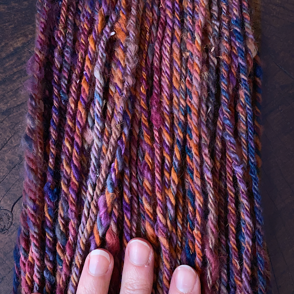 Hand spun alpaca yarn 11