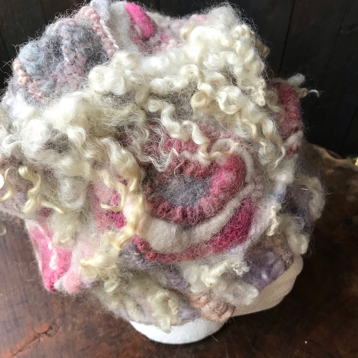 Grey  felted hat size 23”| Chapeau gris en feutre Taille 23” - Mynoush