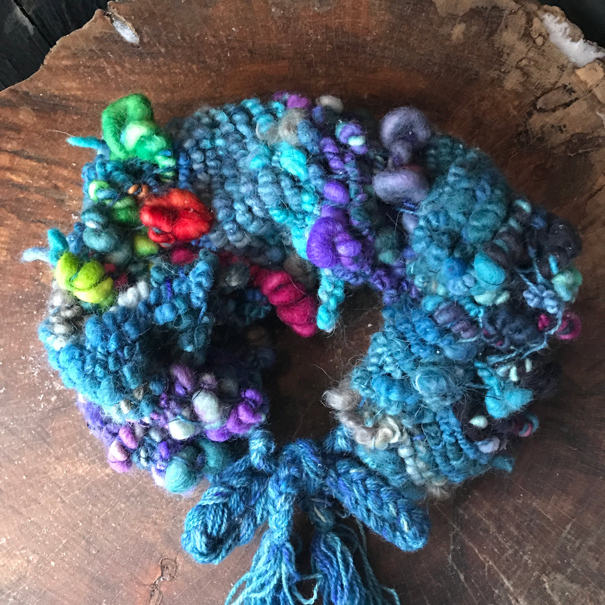 Blue cowl Col bleu - Mynoush