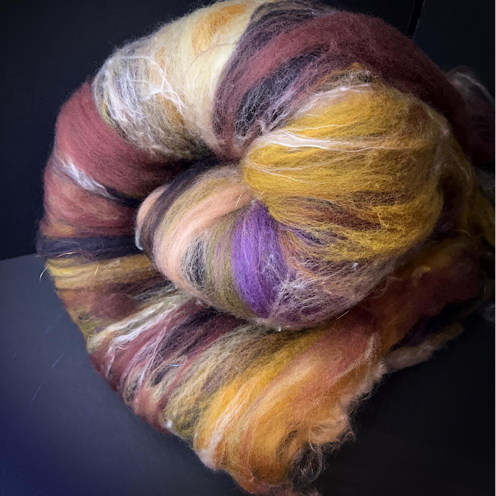 Batt for spinning yarn