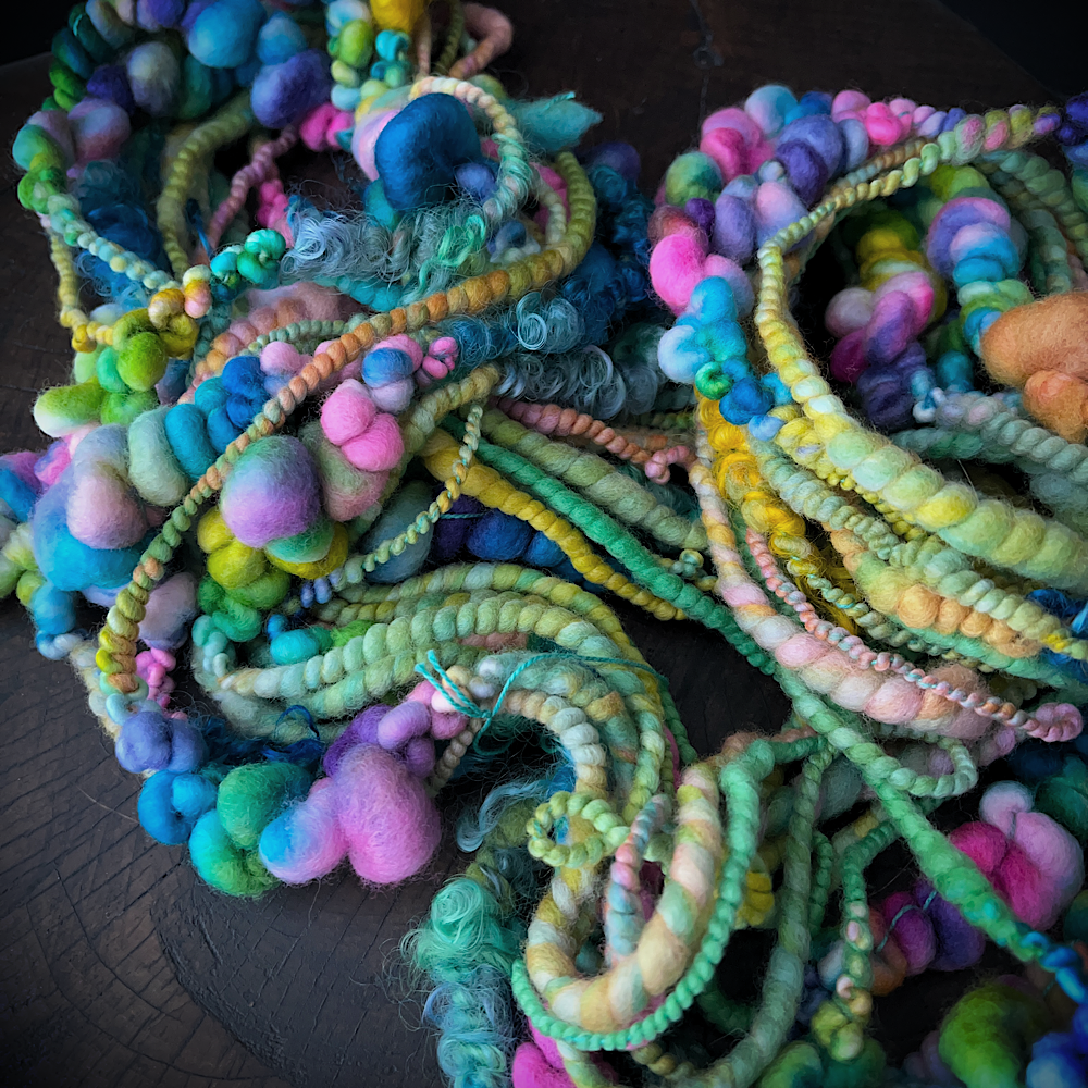 Sunblast  - bubbly art yarn