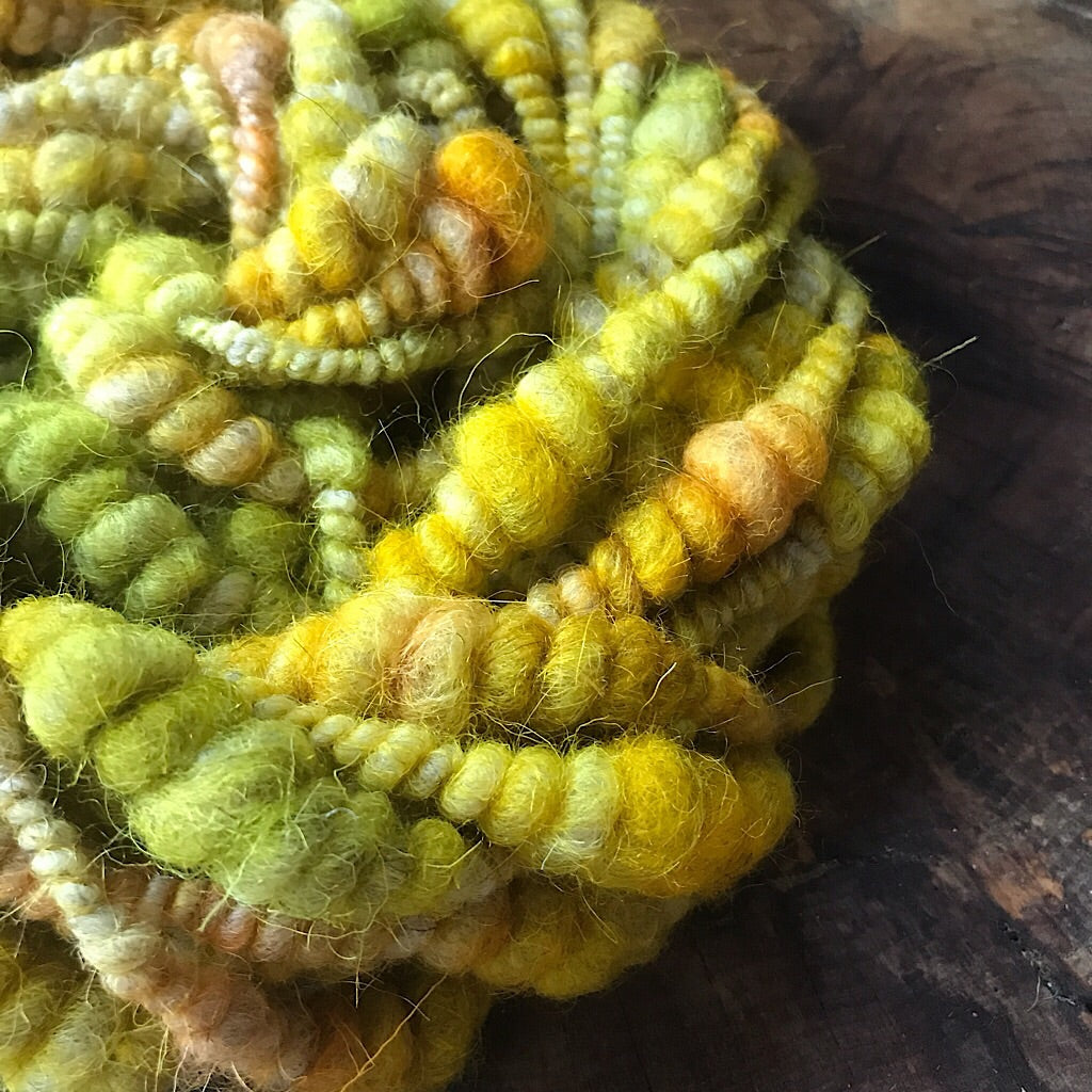 Mustard weaving yarn