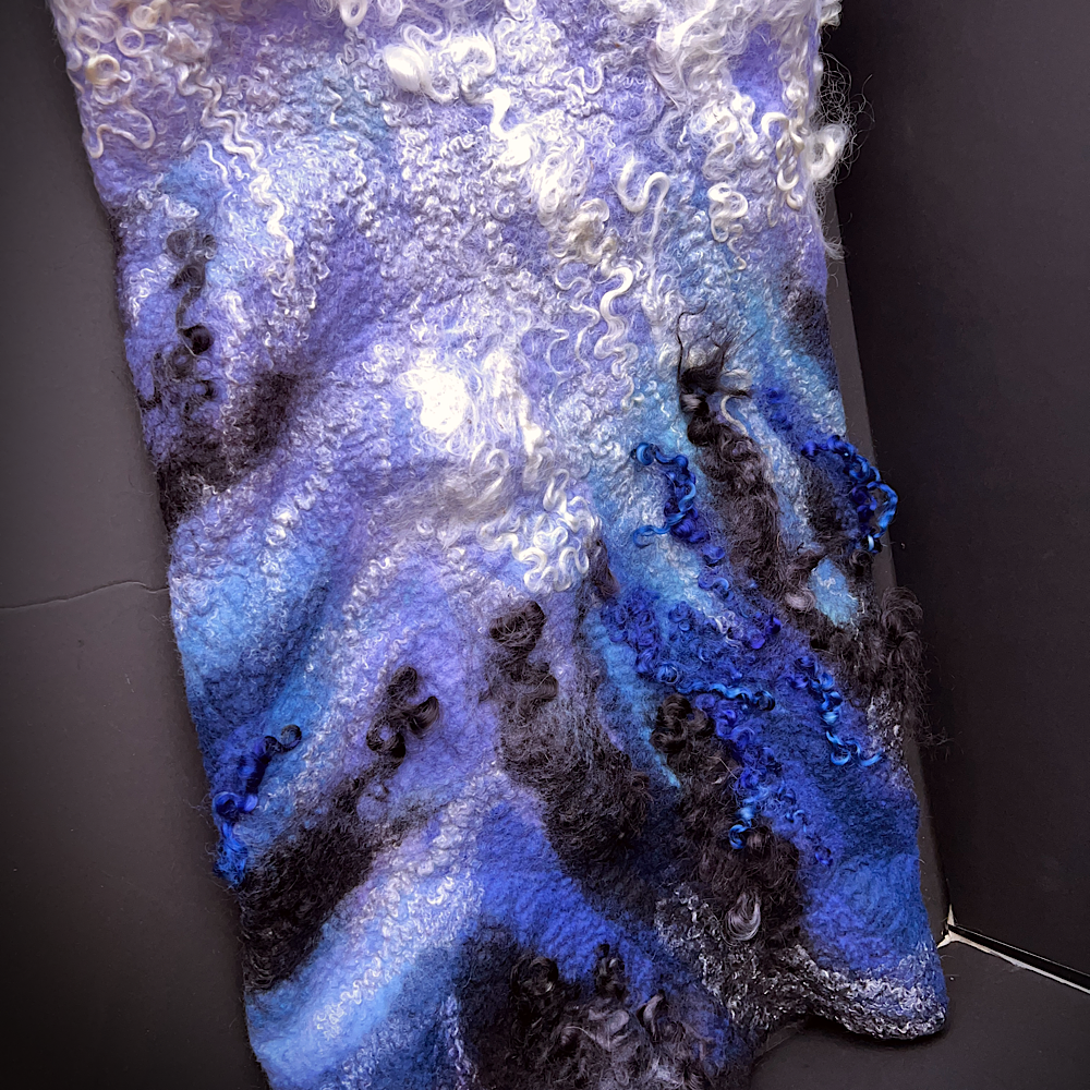 Felted snood cowl balaclava