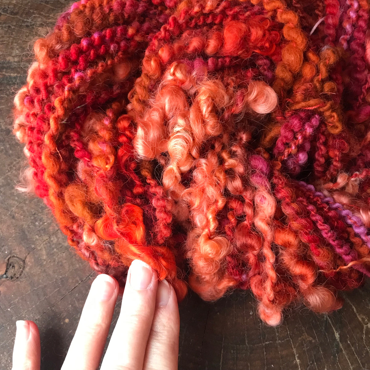 Orange art yarn 100g 27y - Mynoush