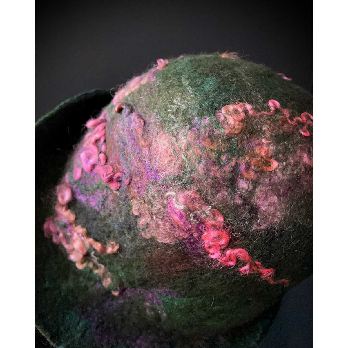 Felted cloche hat- 24”