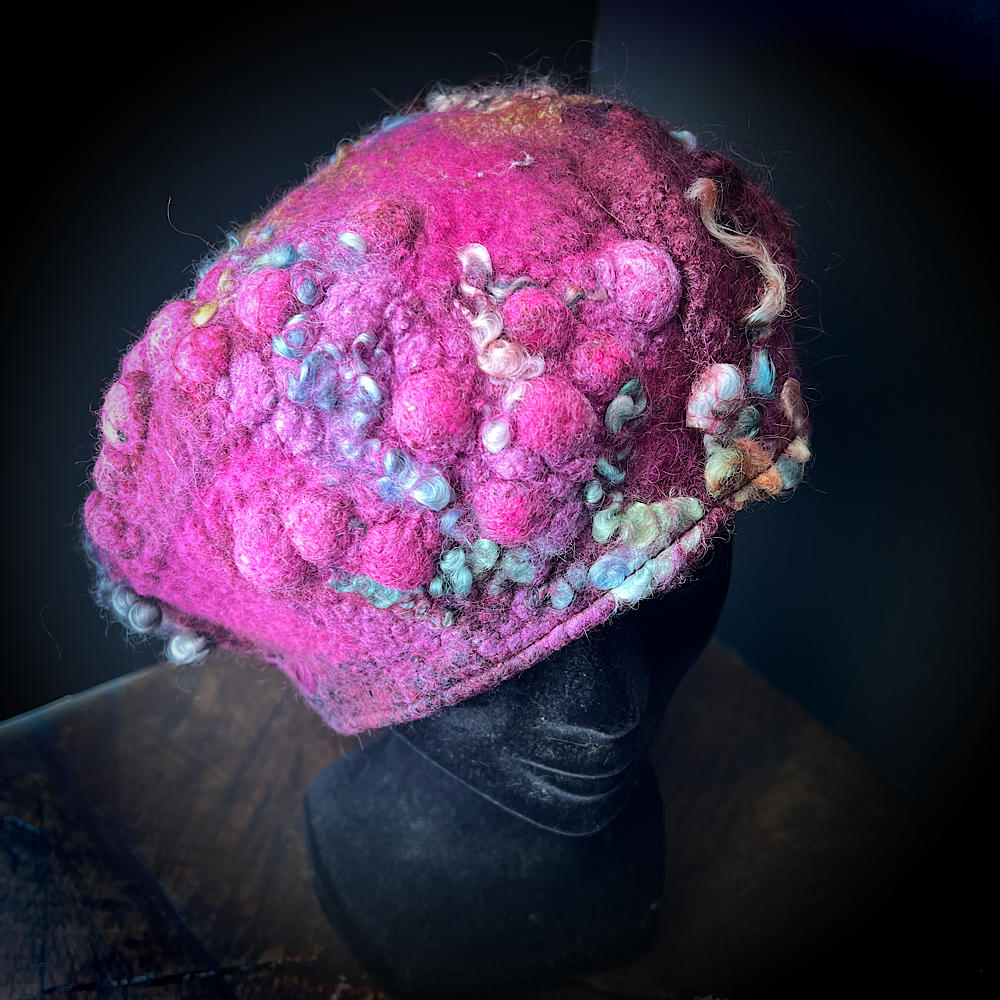 Merino silk beret 23“1/2